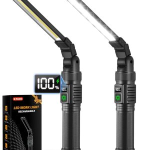 2Pack Magnetic Work Light, Christmas Tool Gifts for Men Dad