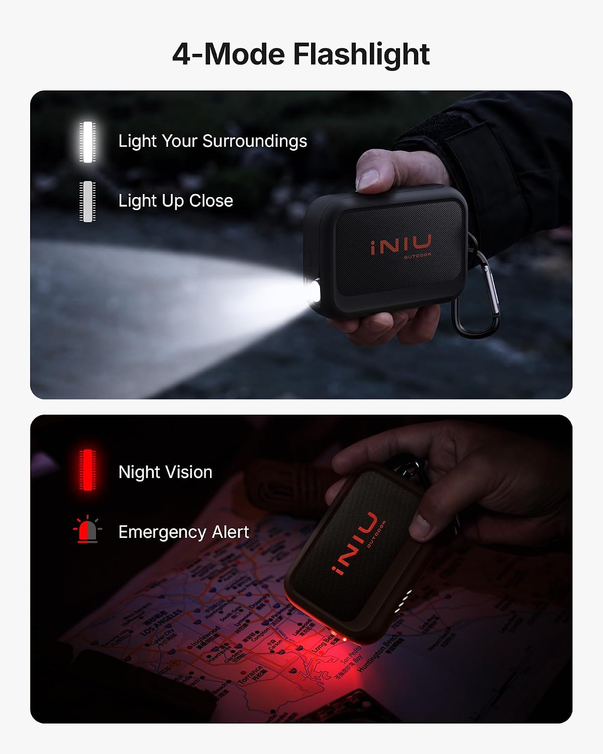 INIU Outdoor Rugged Power Bank, 20000mAh 65W Fast Charging Portable Charger - Image 6
