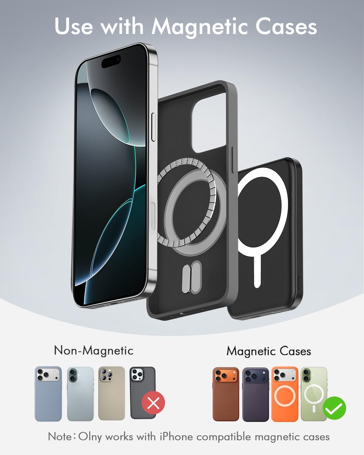 podoru for MagSafe Power Bank 5000mAh, Ultra-Slim Magnetic Portable Charger - Image 2